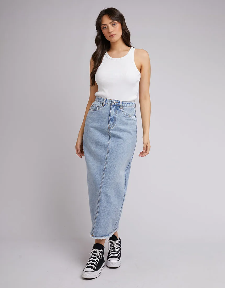 All About Eve Ray Maxi Skirt Denim sold by Shine On