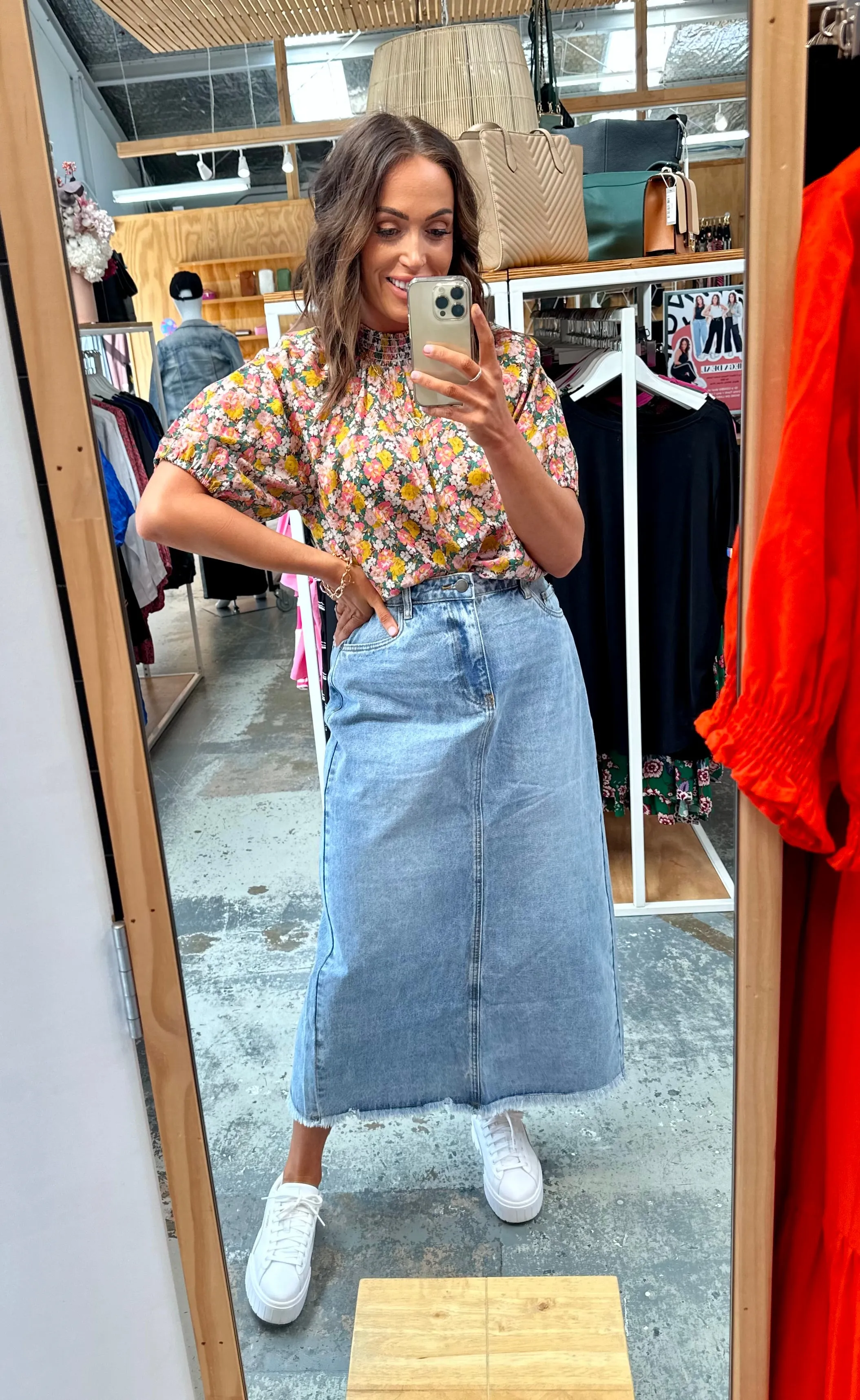 All About Eve Ray Maxi Skirt Denim sold by Shine On product image thumbnail 5