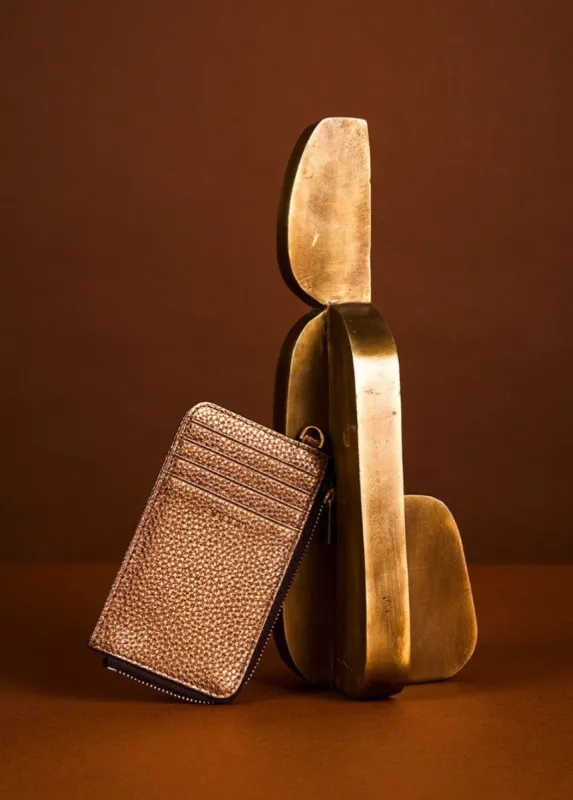 Saben Winona Card Holder Brushed Bronze made by Shine On