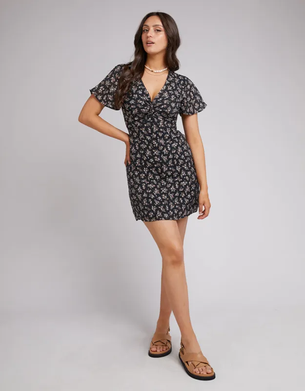 All About Eve Maya Floral Mini Dress Black sold by Shine On