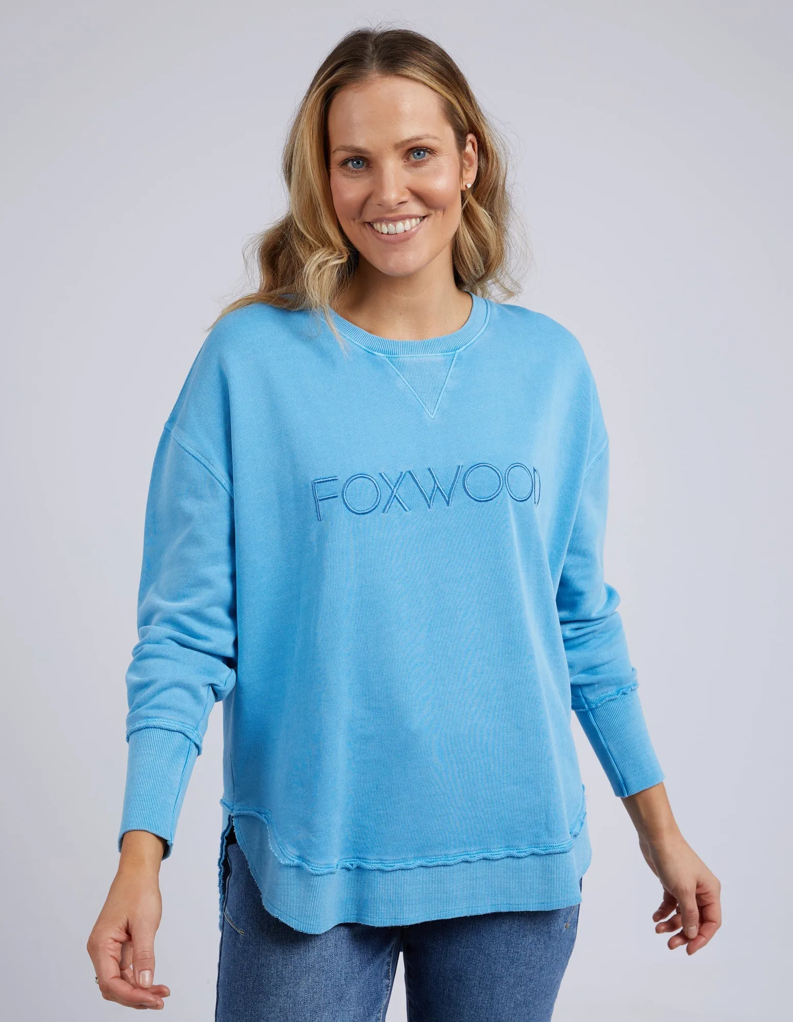 Foxwood Simplified Crew Bright Blue sold by Shine On product image thumbnail 4