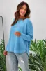 Foxwood Simplified Crew Bright Blue sold by Shine On