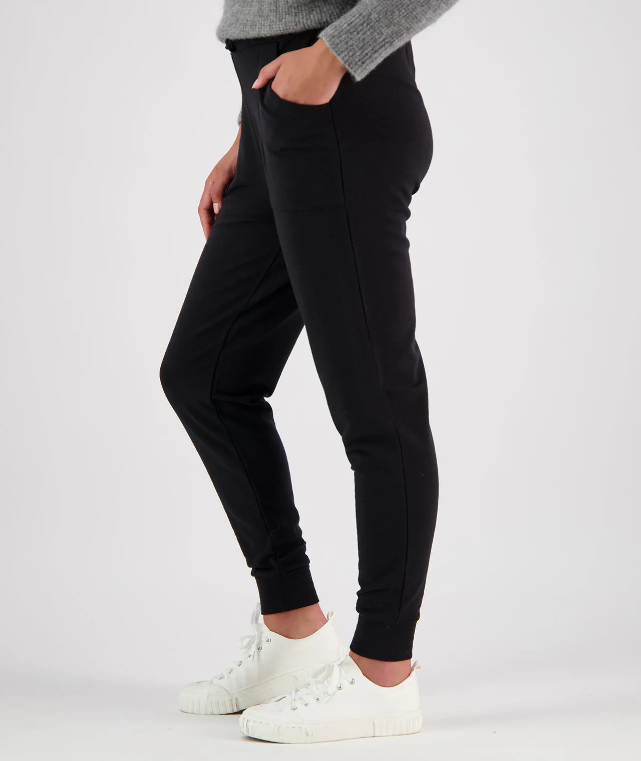 Swanndri Red Beach V Merino Terry Jogger Black sold by Shine On product image thumbnail 4