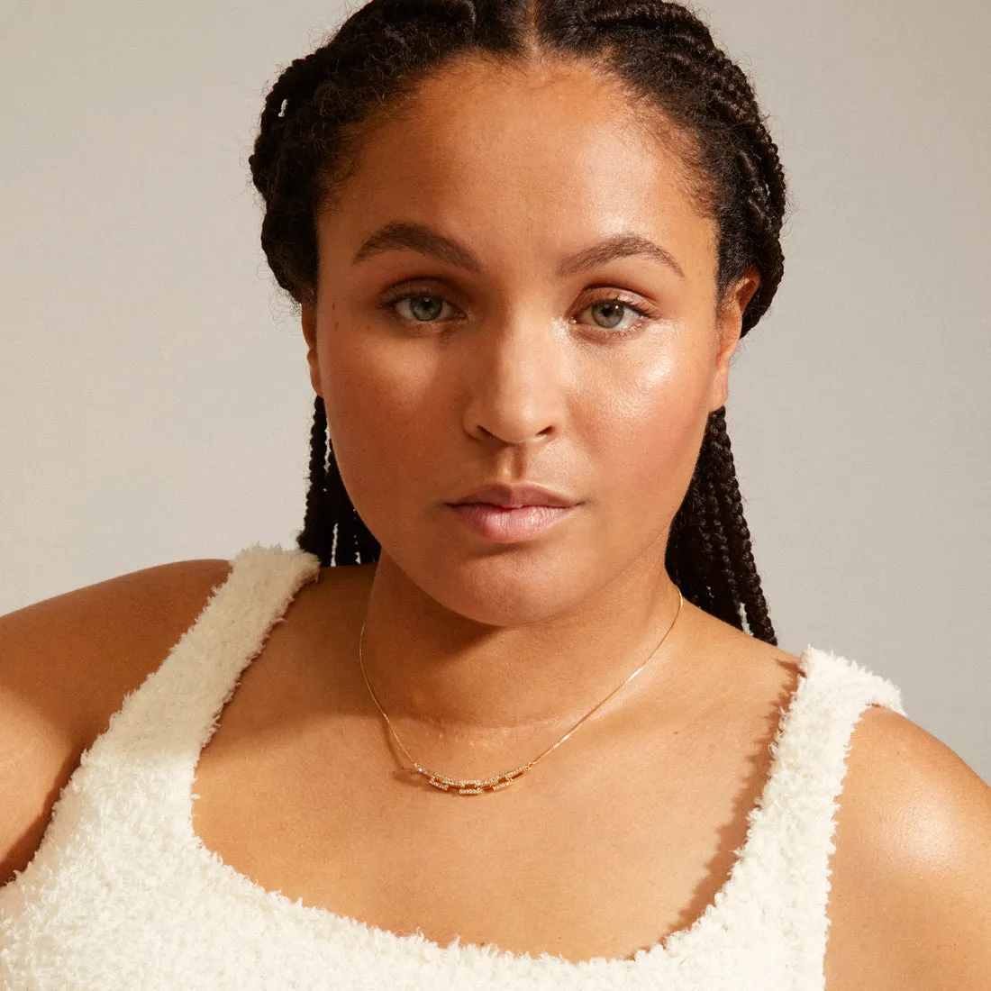 Pilgrim Coby Recycled Crystal Pendant Gold sold by Shine On