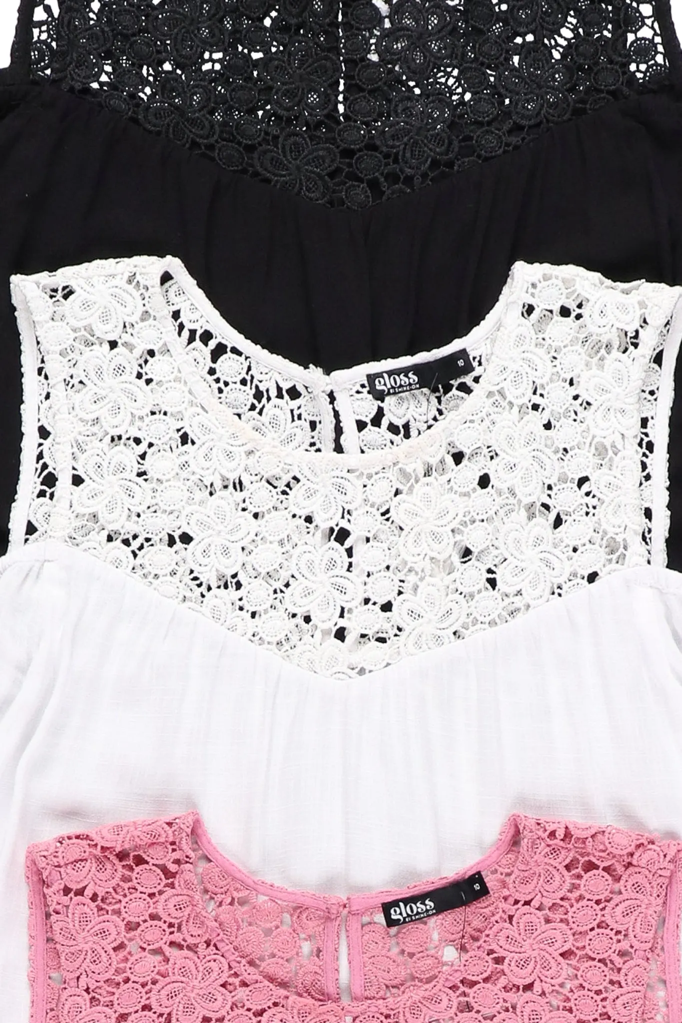 Gloss by Shine On Tayla Lace Cold Shoulder Top Pink sold by Shine On product image thumbnail 4