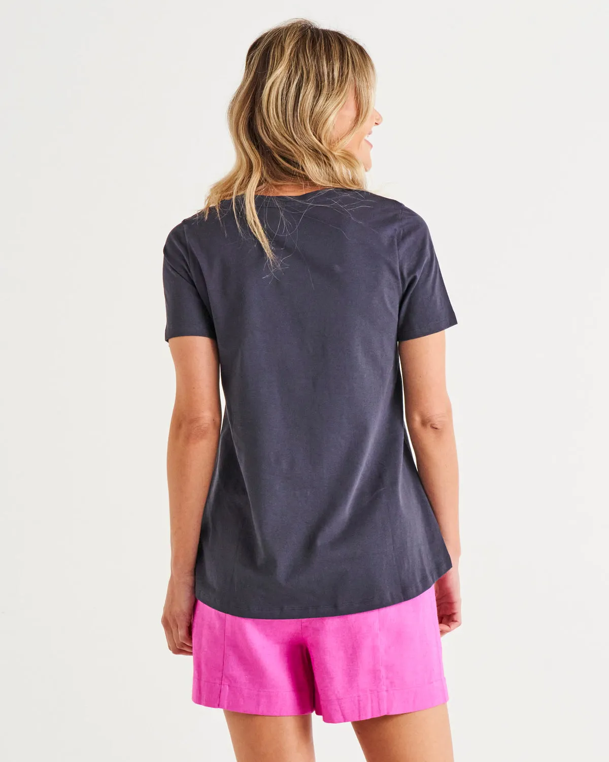 Betty Basics Luella Tee Coal sold by Shine On product image thumbnail 4