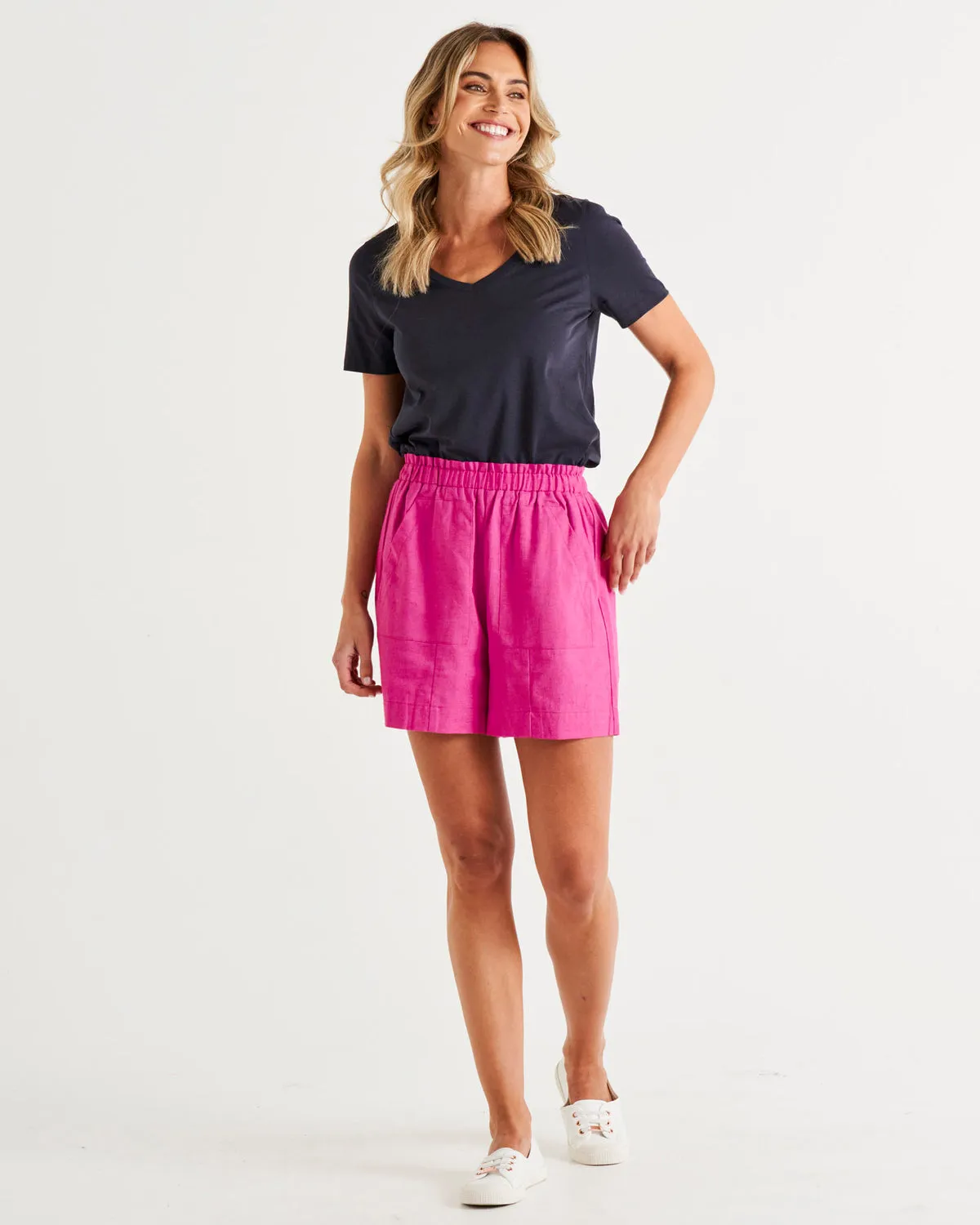 Betty Basics Luella Tee Coal sold by Shine On