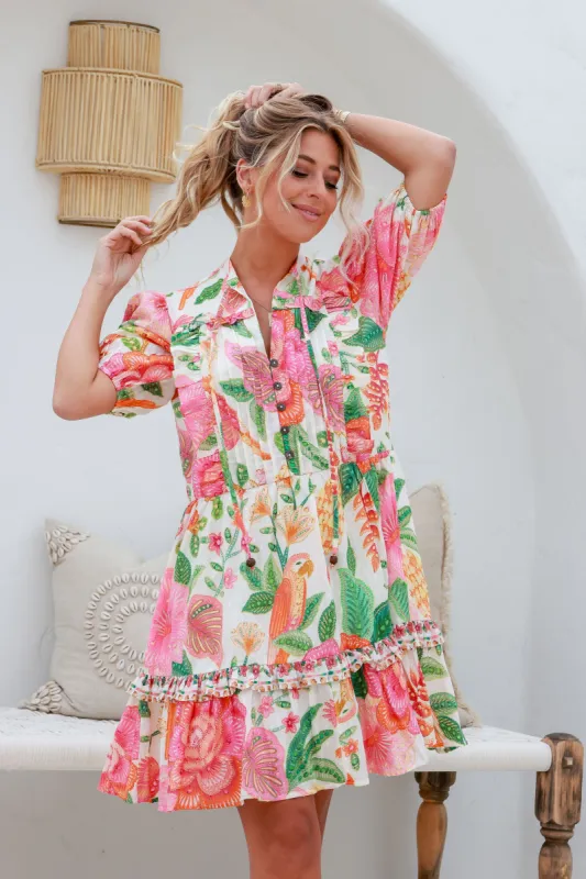 Joop & Gypsy Melon Of Paradise Kelly Dress White Multi sold by Shine On