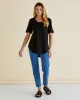 Betty Basics Ariana Tee Black sold by Shine On