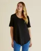 Betty Basics Ariana Tee Black sold by Shine On