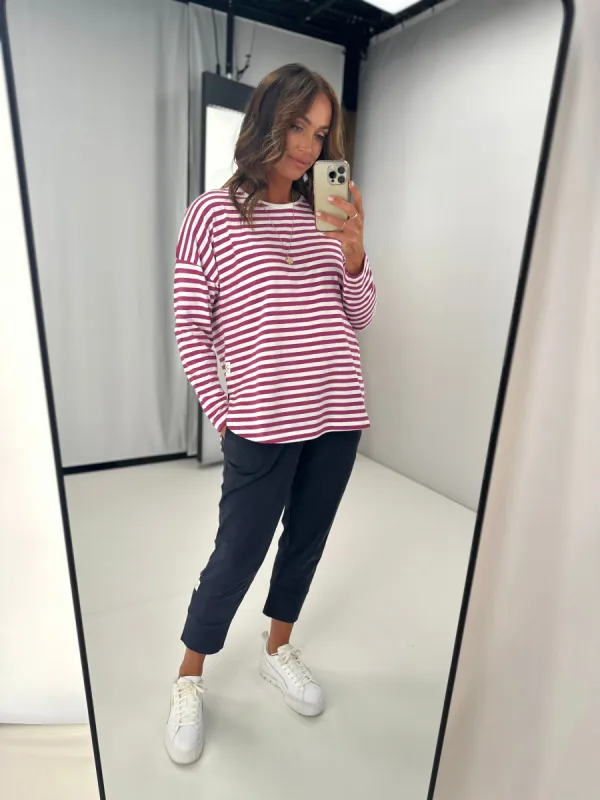 Elm Brunch Pant Navy sold by Shine On