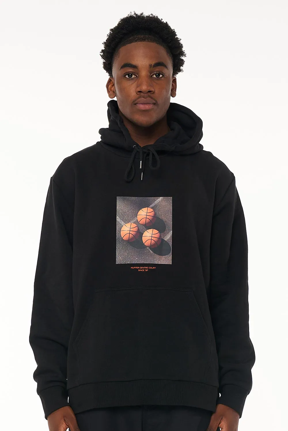 Huffer Mens True Hood 350 Line Up Black sold by Shine On product image thumbnail 2