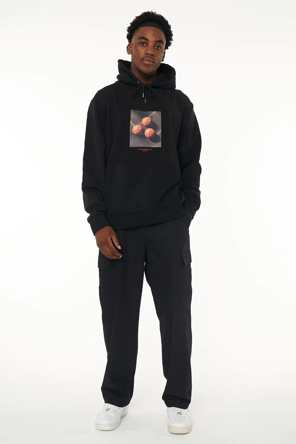 Huffer Mens True Hood 350 Line Up Black sold by Shine On