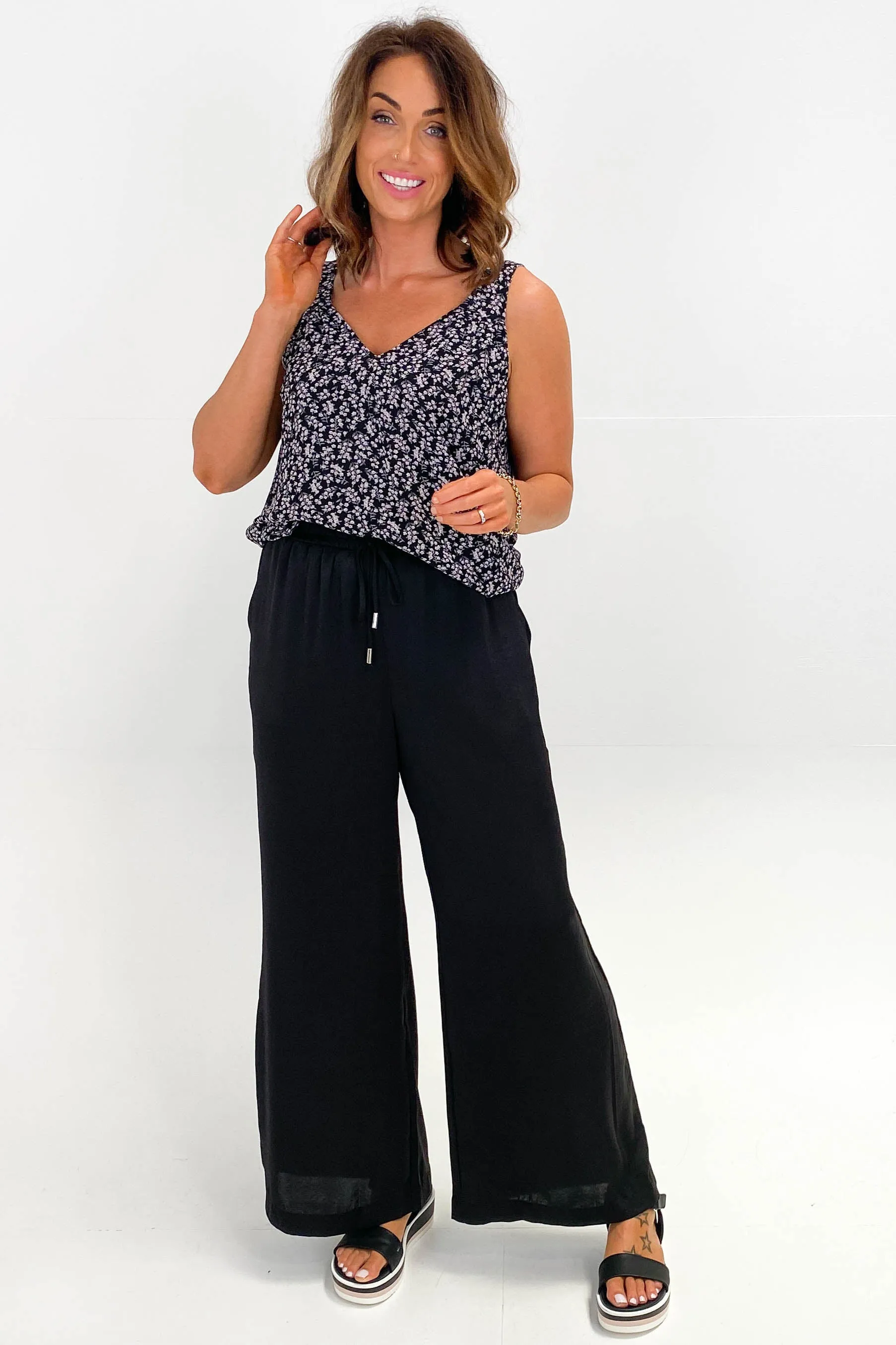Shine On Label Rowena Wide Leg Pants Black sold by Shine On product image thumbnail 5