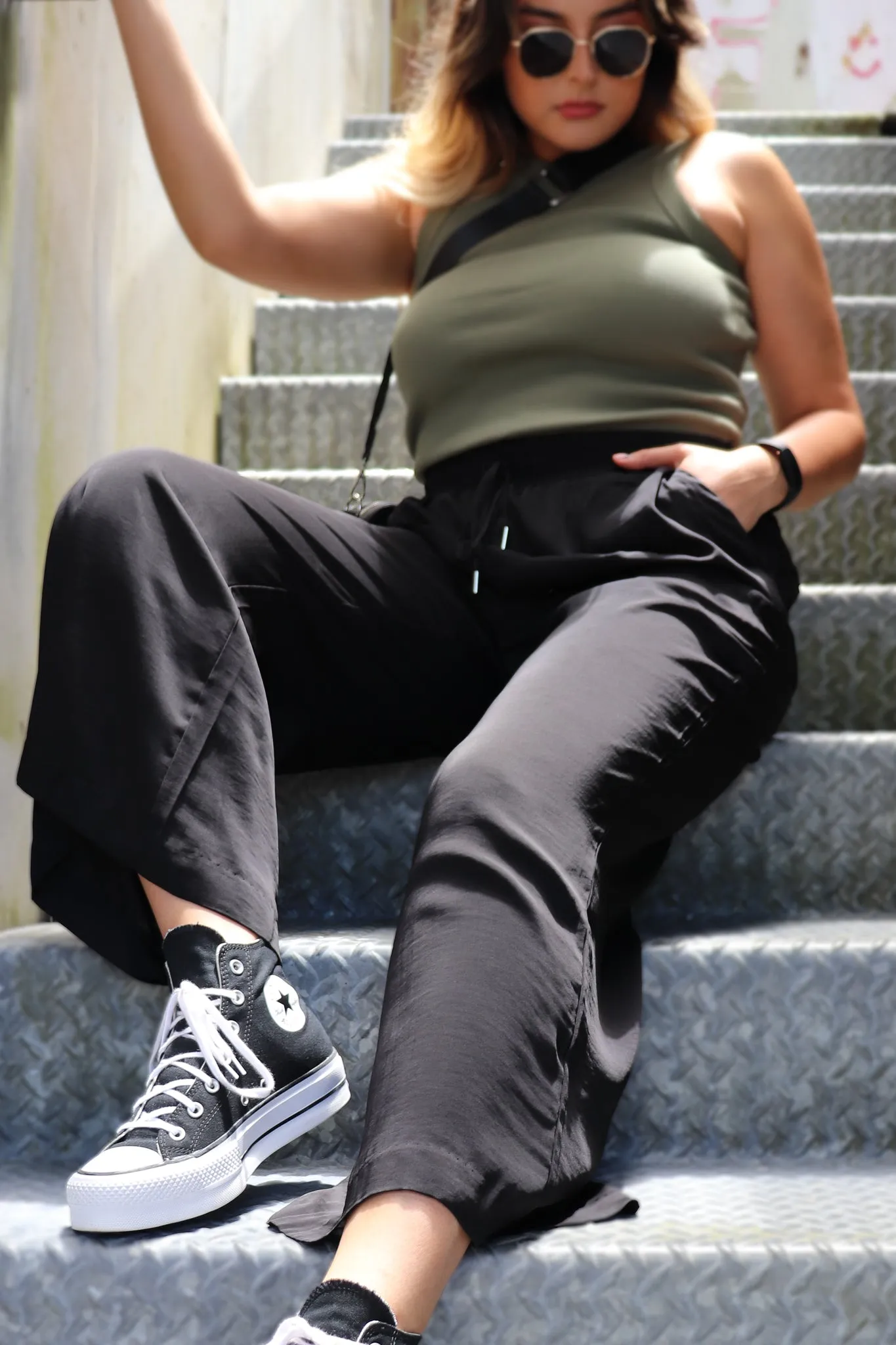 Shine On Label Rowena Wide Leg Pants Black sold by Shine On product image thumbnail 2