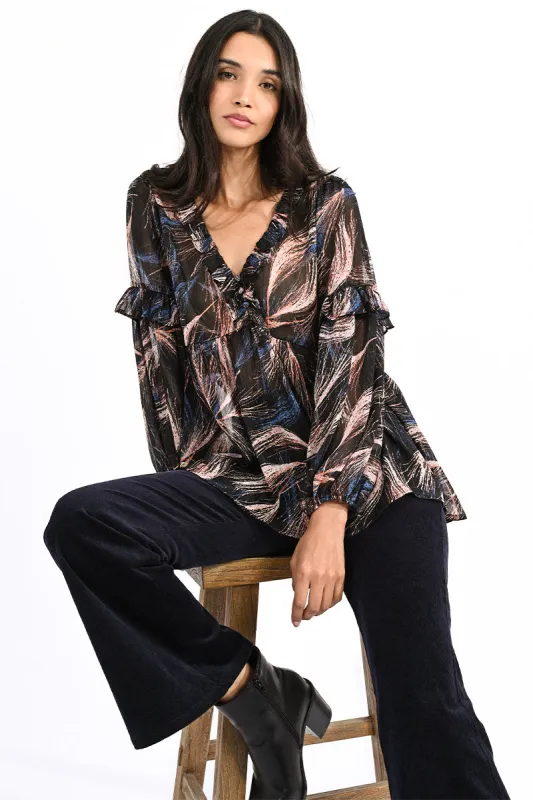 Molly Bracken Woven Blouse Black Lucie made by Shine On