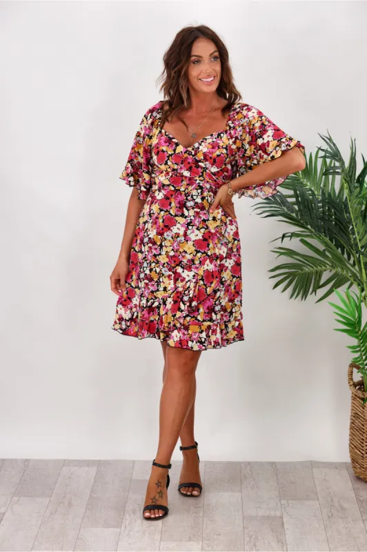 Sass Arabella Mini Dress Flower Print sold by Shine On