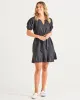 Betty Basics Birdie Dress Coal sold by Shine On