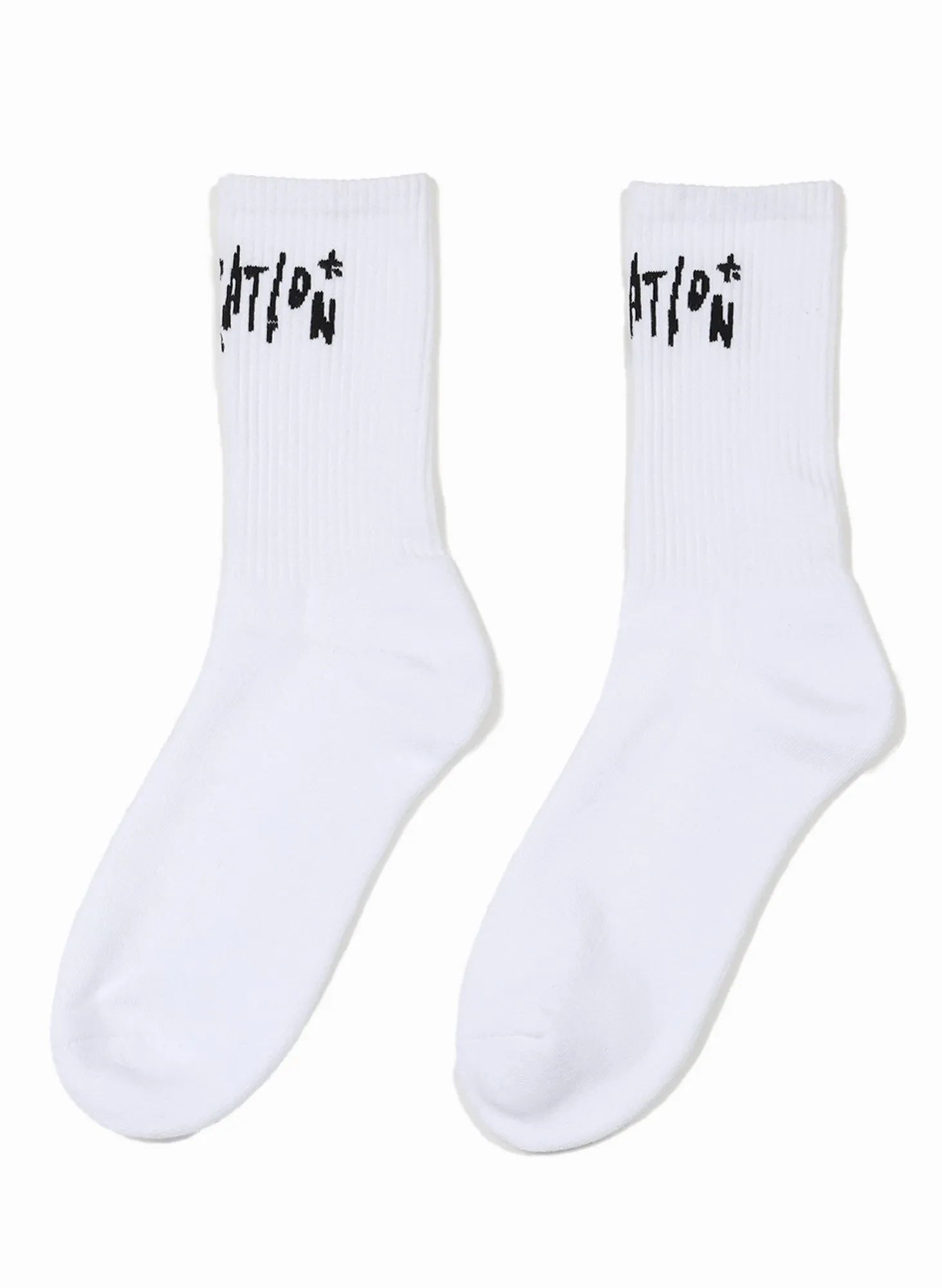 Federation Inked Socks - 2Pack White Black sold by Shine On product image thumbnail 3