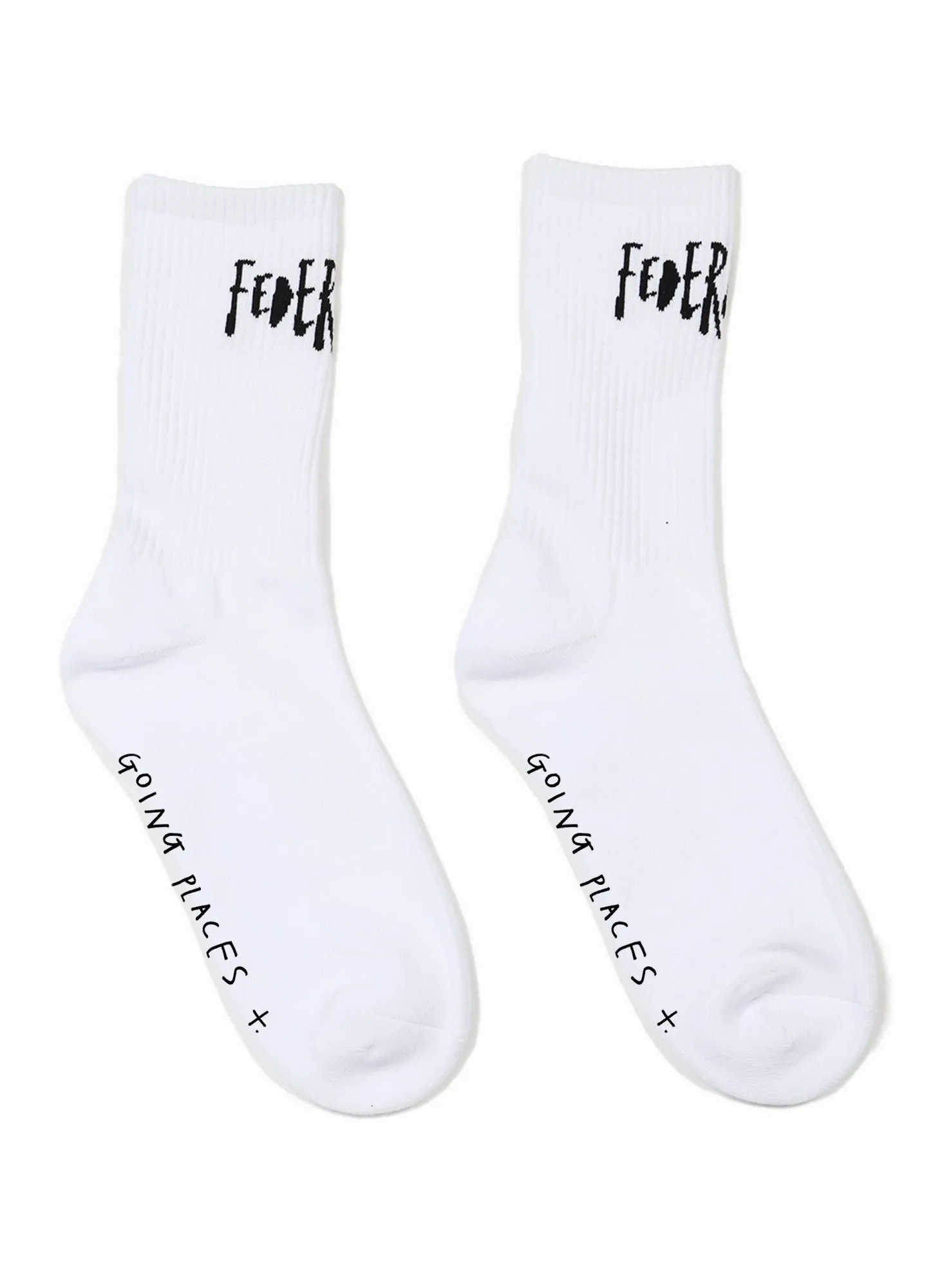 Federation Inked Socks - 2Pack White Black sold by Shine On product image thumbnail 2