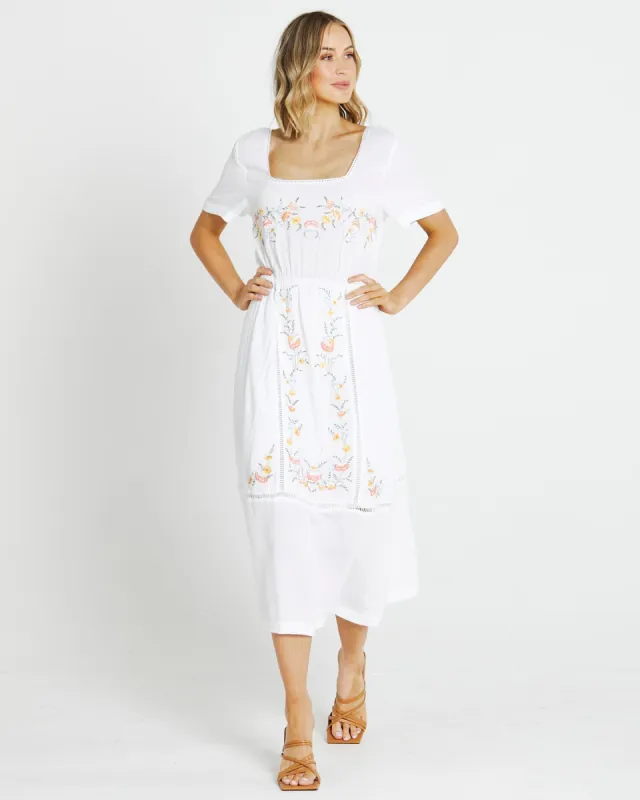 Sass Olivia Dress White sold by Shine On