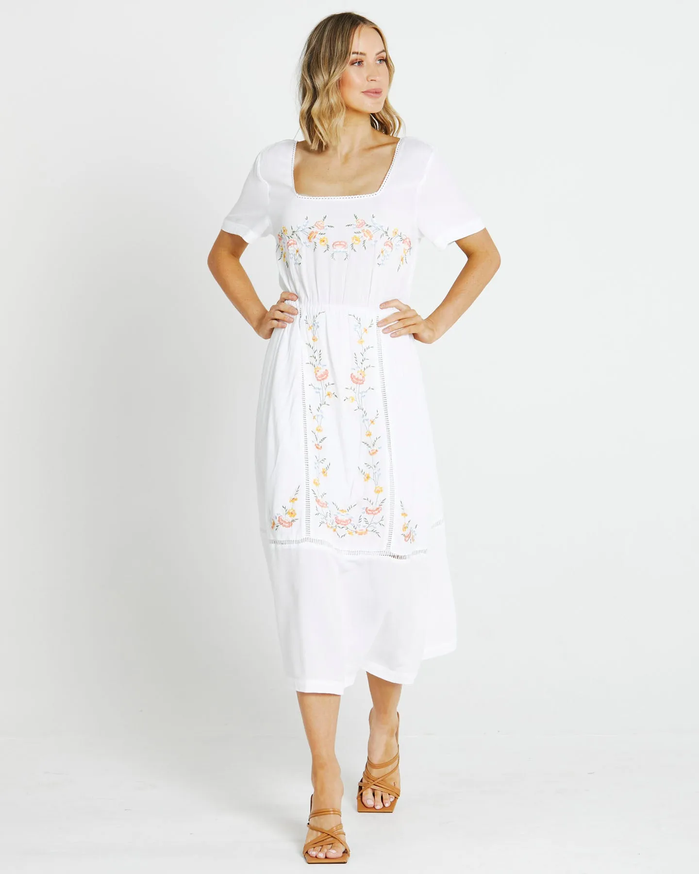 Sass Olivia Dress White sold by Shine On