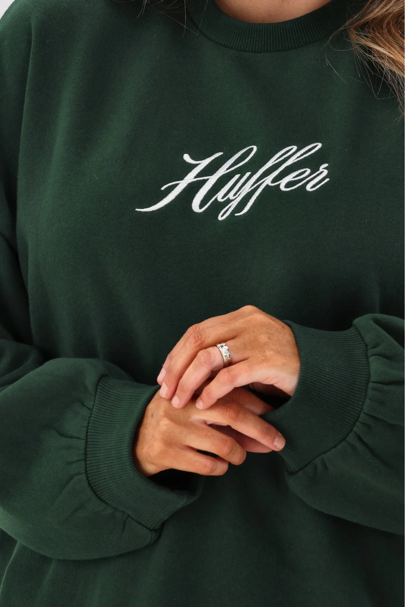 Huffer Womens Girlfriend Crew Fountain Evergreen sold by Shine On product image thumbnail 4