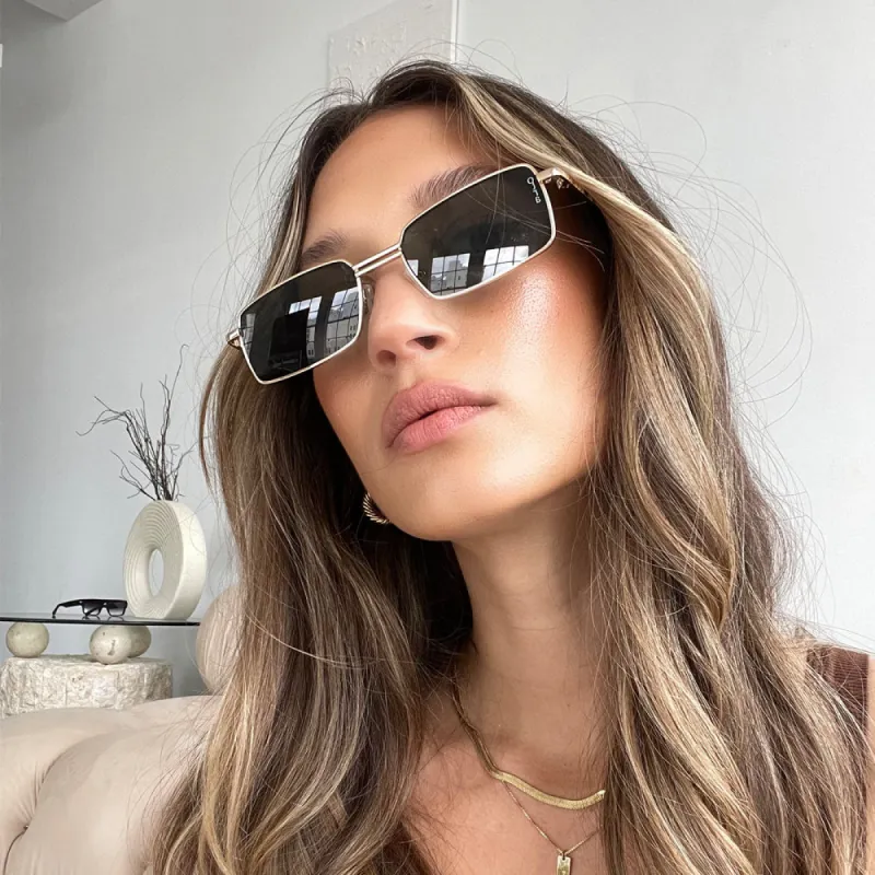 Otra Ila Sunglasses Gold Green sold by Shine On