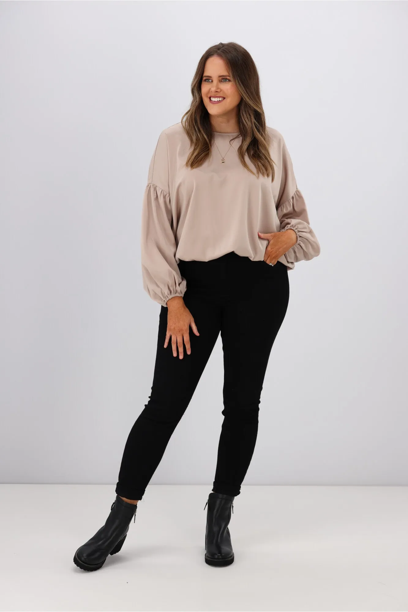 Stella + Gemma Theo Blouse Oyster sold by Shine On product image thumbnail 4