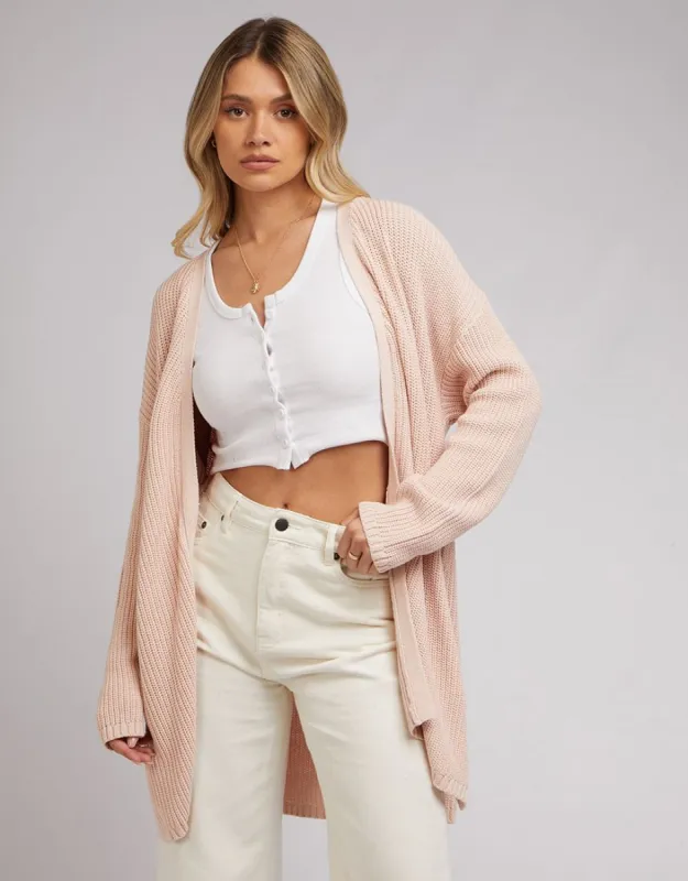 All About Eve Everyday Knit Cardi Pink sold by Shine On