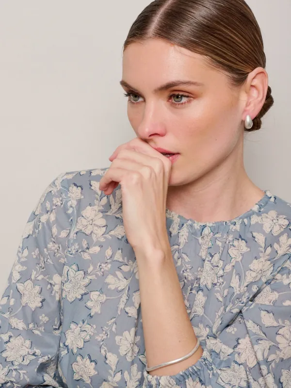 Tiger Tree Pod Earring Silver sold by Shine On