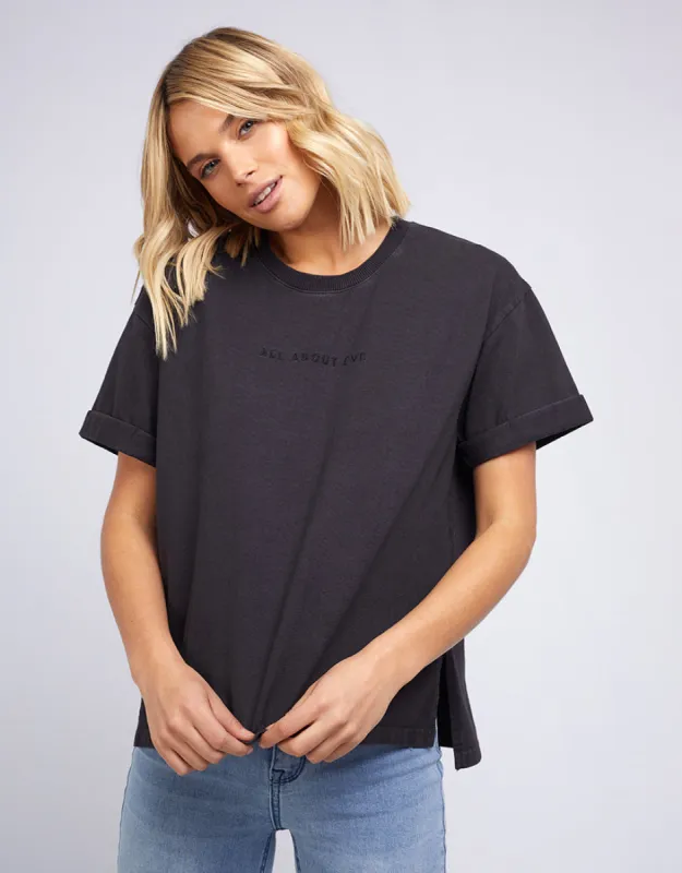 All About Eve AAE Washed Tee Washed Black sold by Shine On