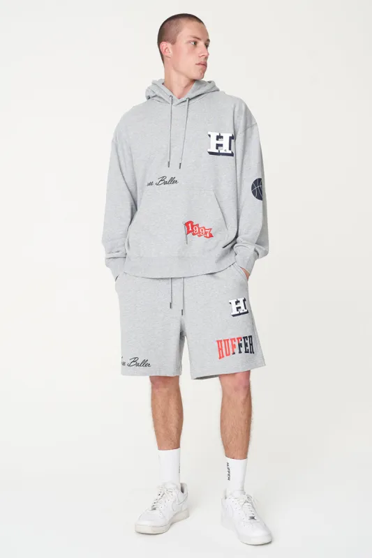 Huffer Mens Free Hood 350/3BMix Grey Marle sold by Shine On