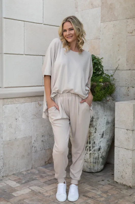 PQ Collection Everyday Lounge Pant Portobello Beige sold by Shine On