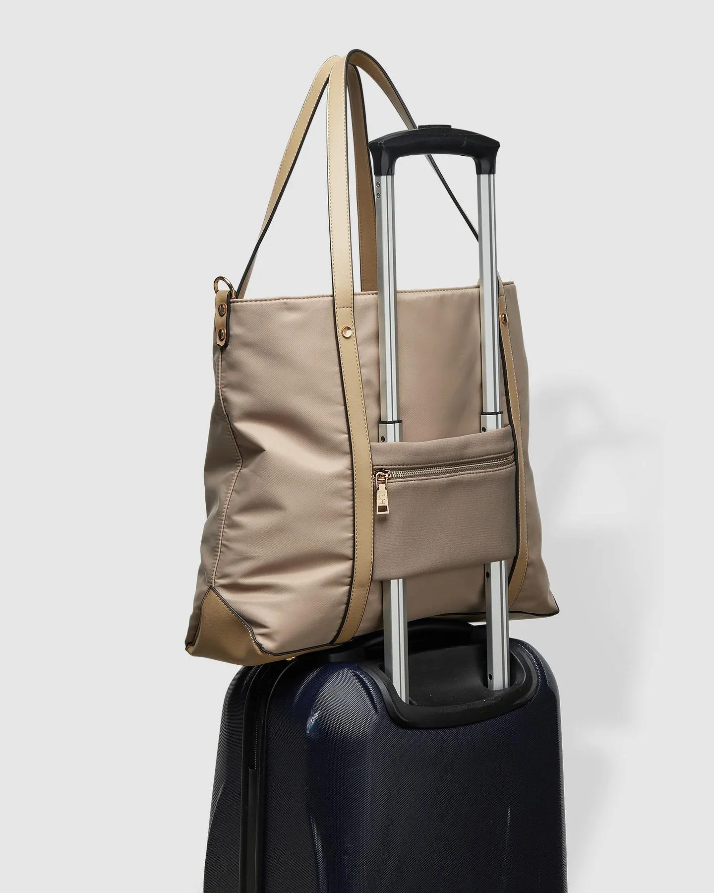 Louenhide Nora Nylon Tote Bag Beige sold by Shine On product image thumbnail 3