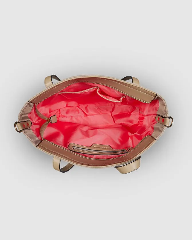 Louenhide Nora Nylon Tote Bag Beige sold by Shine On product image thumbnail 4