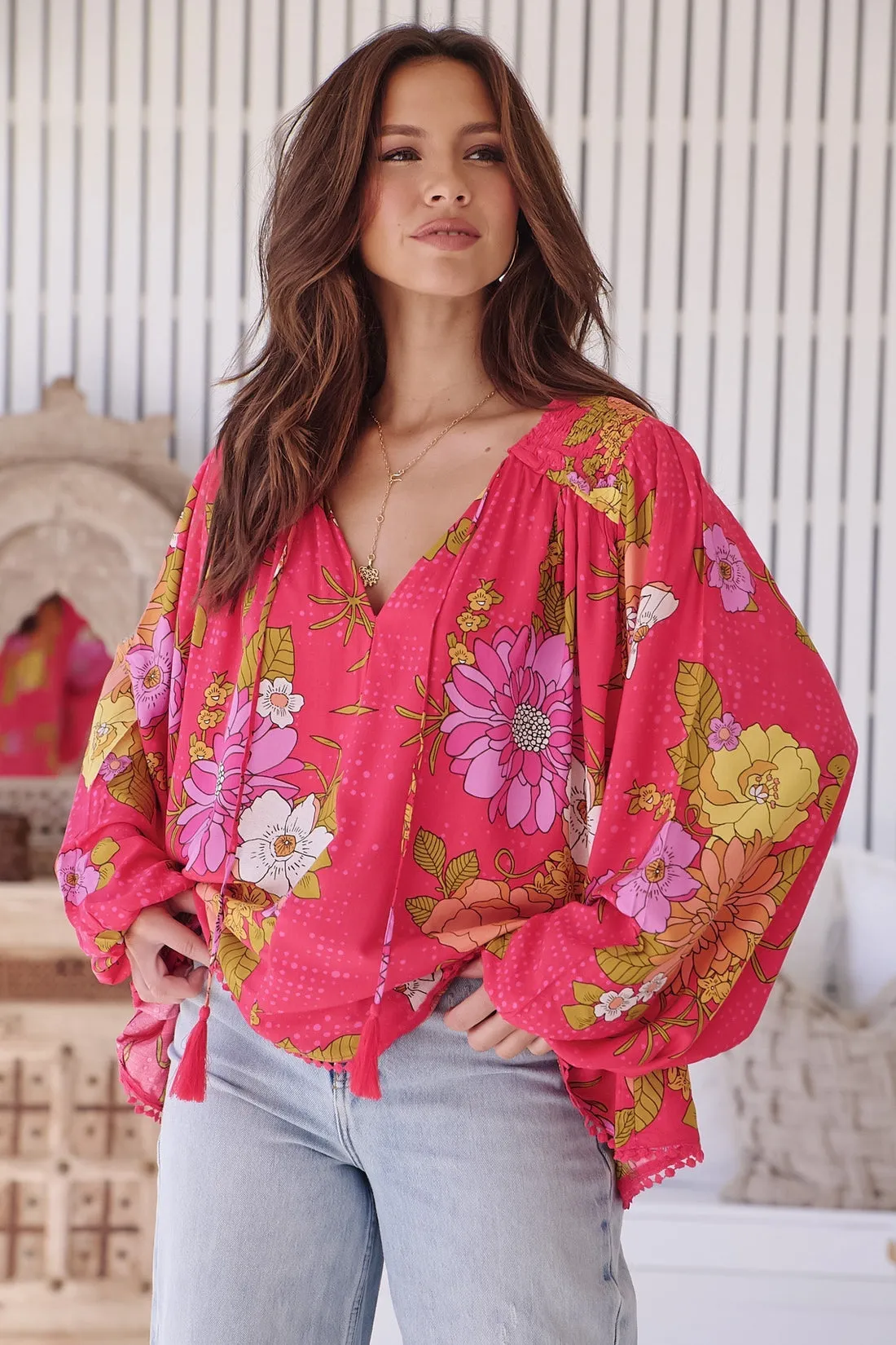 Jaase Timeless Print Rue Top sold by Shine On product image thumbnail 5