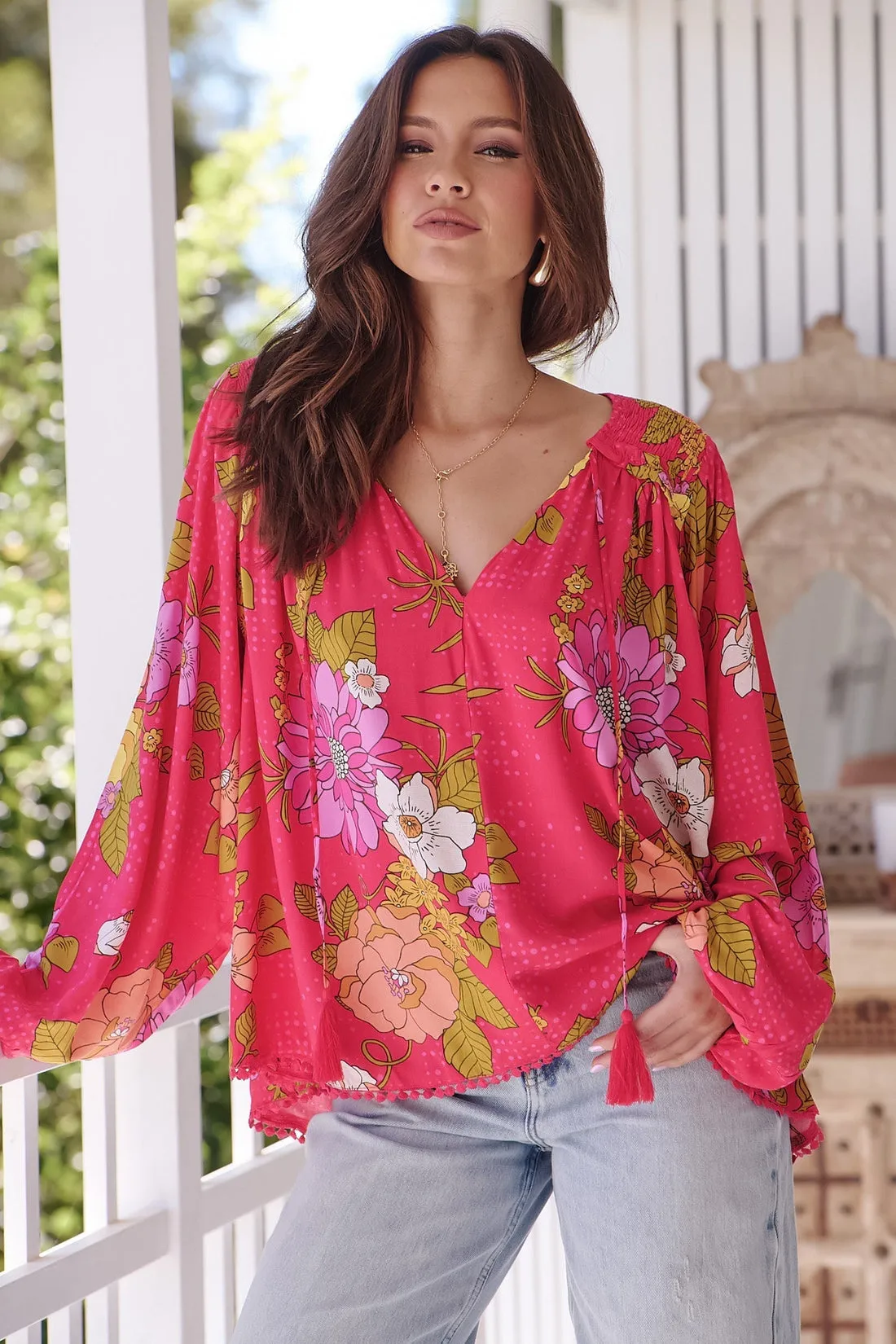 Jaase Timeless Print Rue Top sold by Shine On