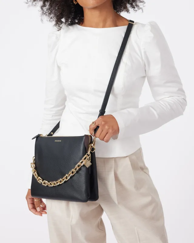 Saben Matilda Crossbody Black + Chunky Chain sold by Shine On