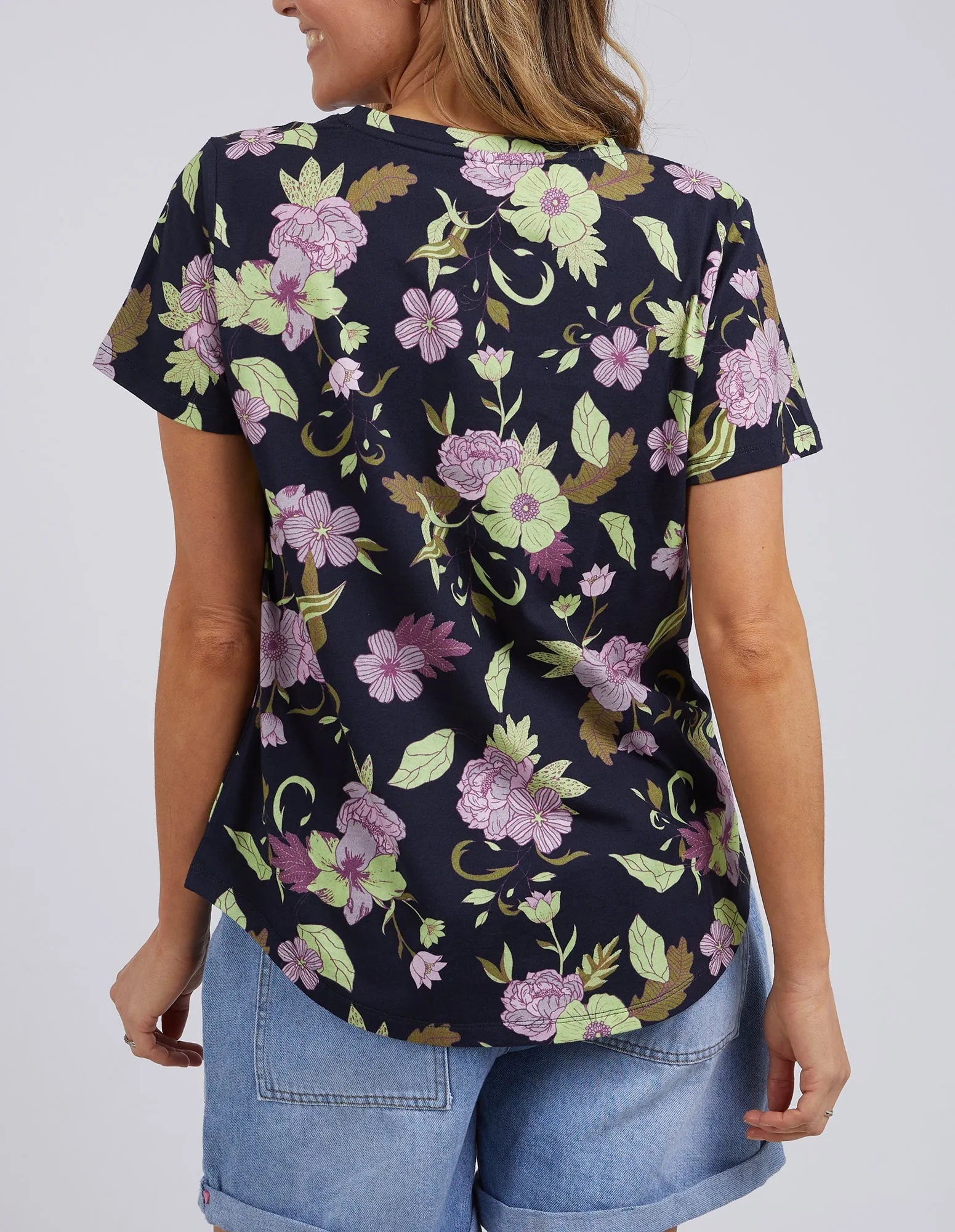 Elm Emmaline Vee Tee Navy sold by Shine On product image thumbnail 5