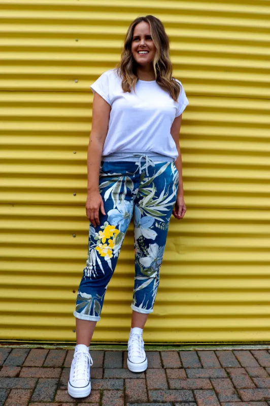 Beau Denver Tropical Dark Blue Trousers sold by Shine On