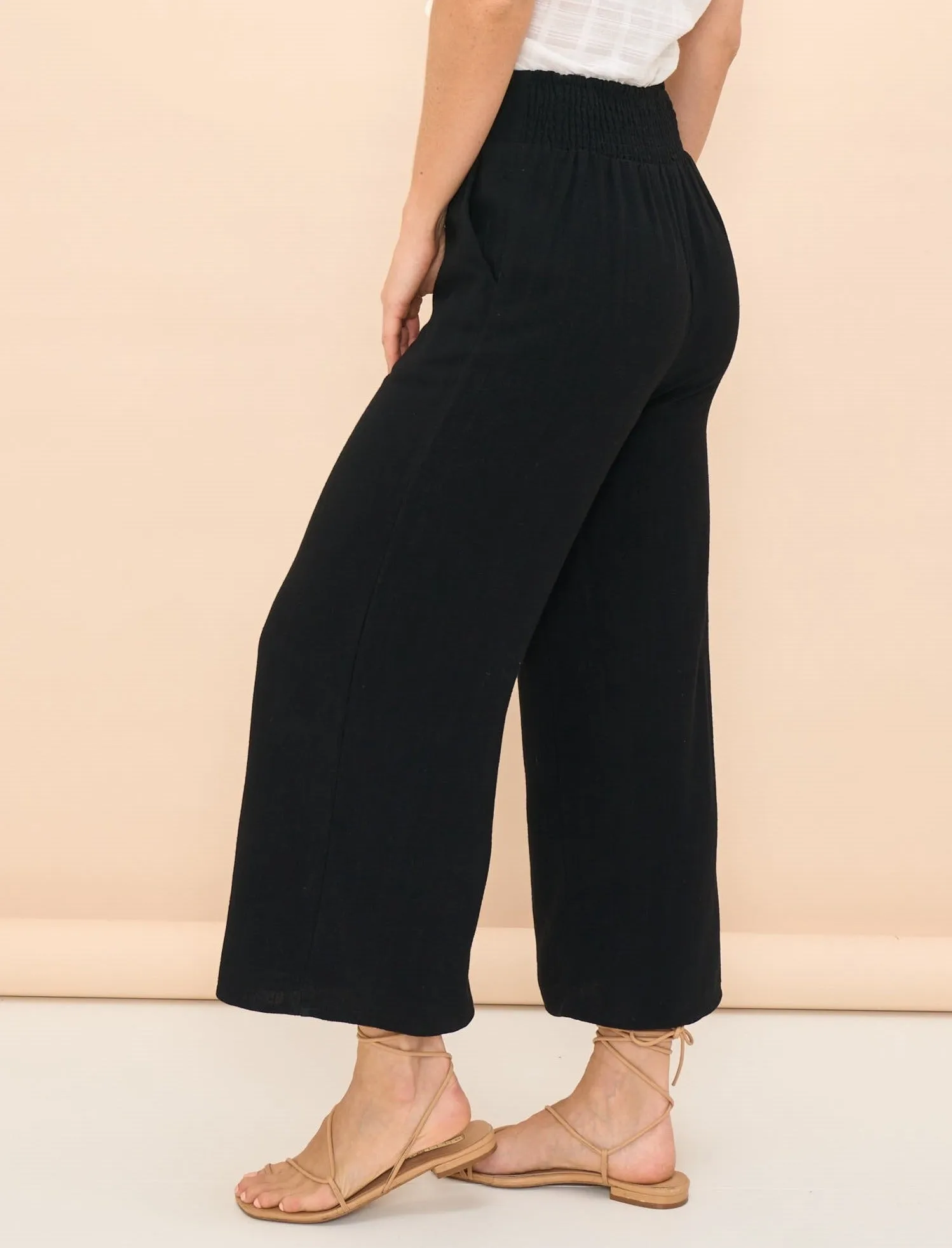 Iris Maxi Sammie Linen Pant Black sold by Shine On product image thumbnail 4