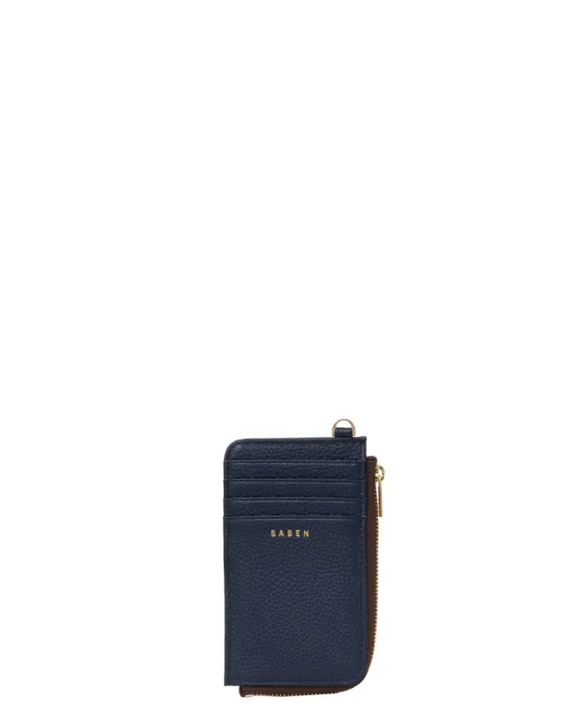 Saben Winona Card Holder Midnight Blue made by Shine On