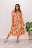 Miracle Filagree Button Dress Tan sold by Shine On