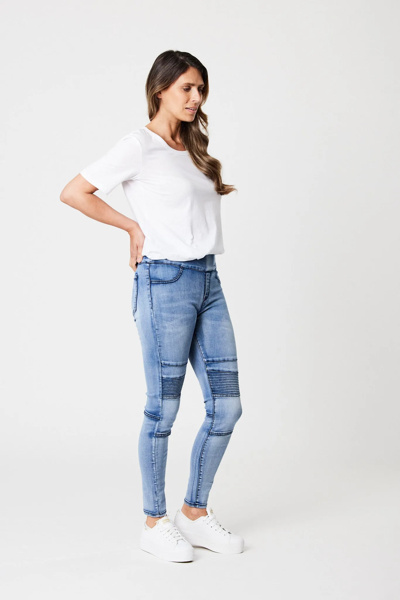 Wakee Lisa Stretch Denim Washed Blue sold by Shine On product image thumbnail 4