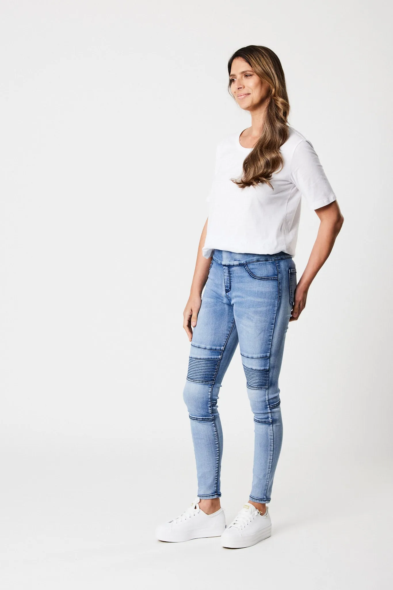 Wakee Lisa Stretch Denim Washed Blue sold by Shine On product image thumbnail 2