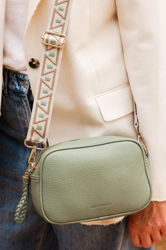 Louenhide Jacinta Crossbody Bag with Kubi Strap Sage Green sold by Shine On