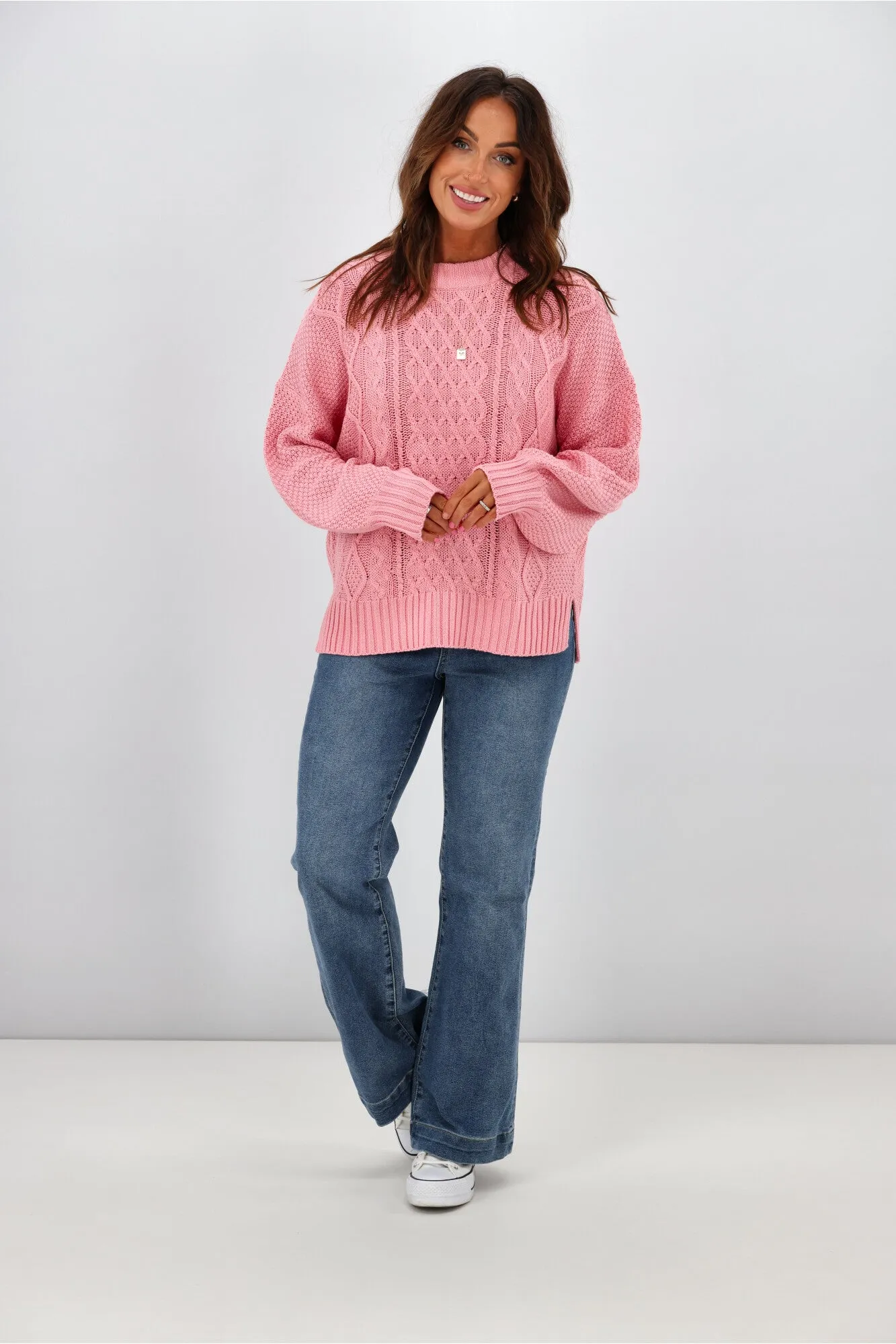 All About Eve Rue Sweater Pink sold by Shine On