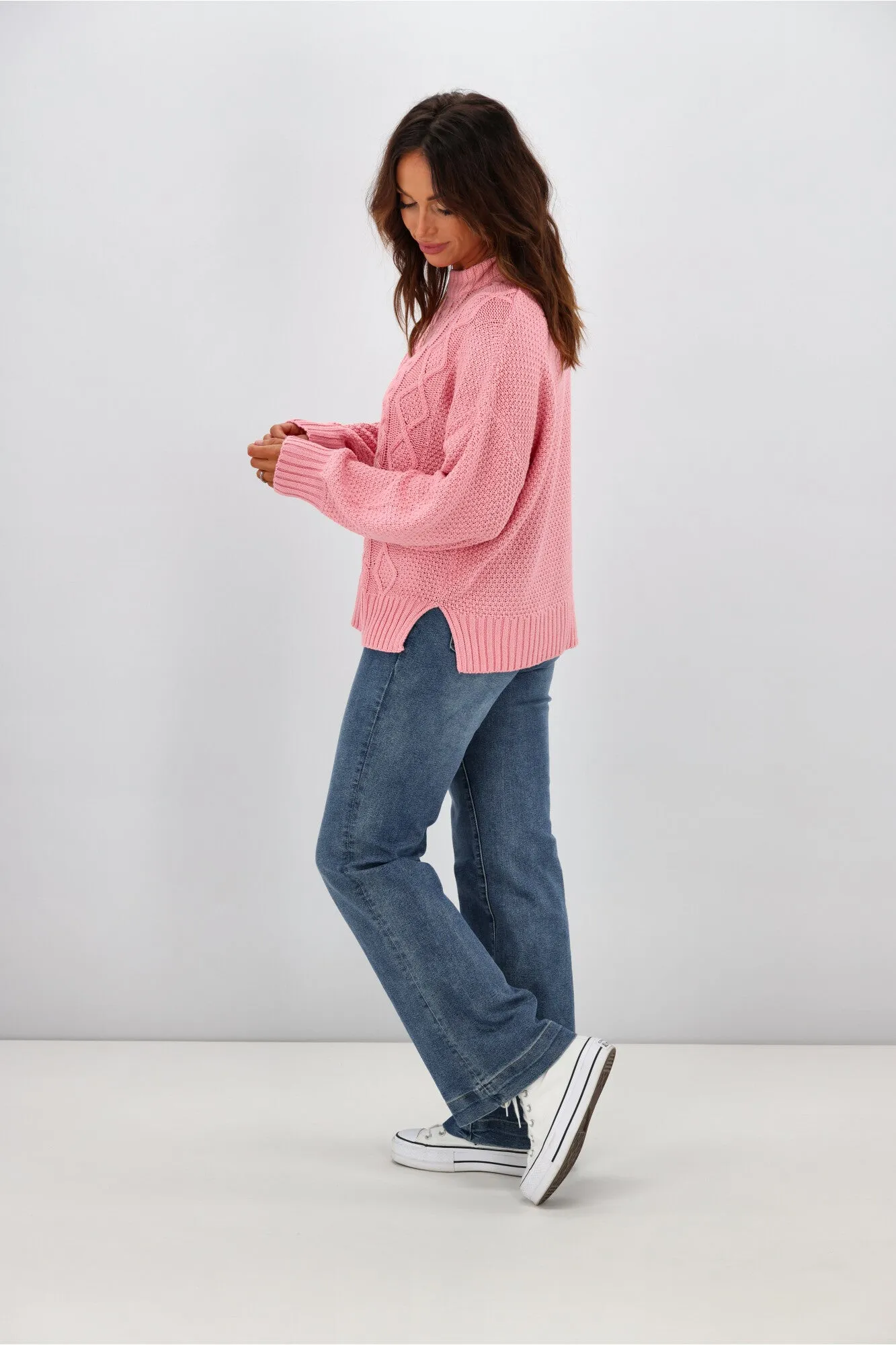 All About Eve Rue Sweater Pink sold by Shine On product image thumbnail 5