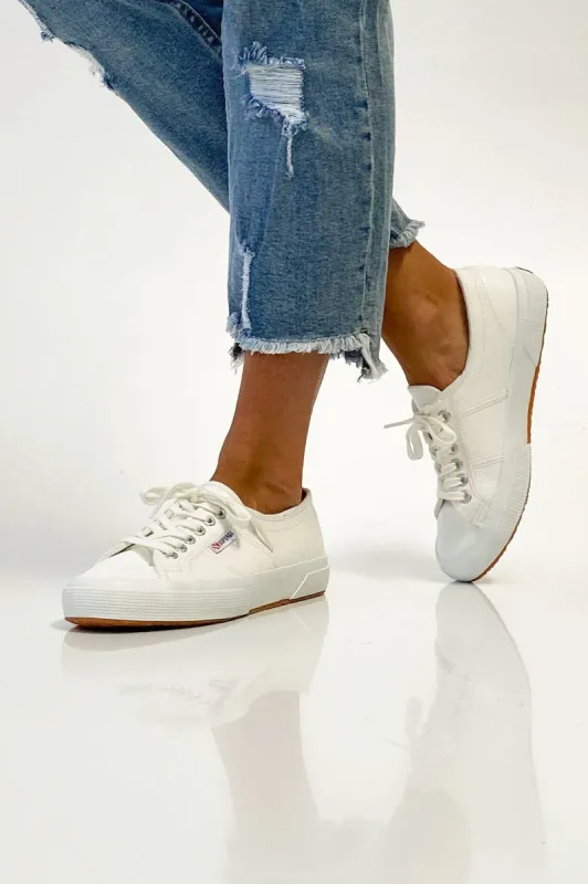 Superga Cotu Leather Sneakers White sold by Shine On